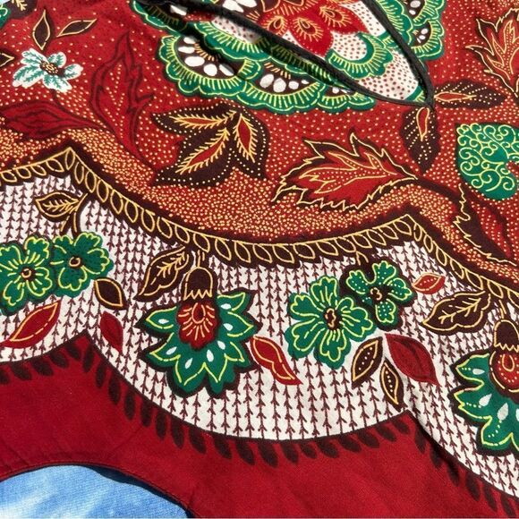 Vintage 70s Boho Hippy Floral Top Size small O/S - Picture 15 of 15